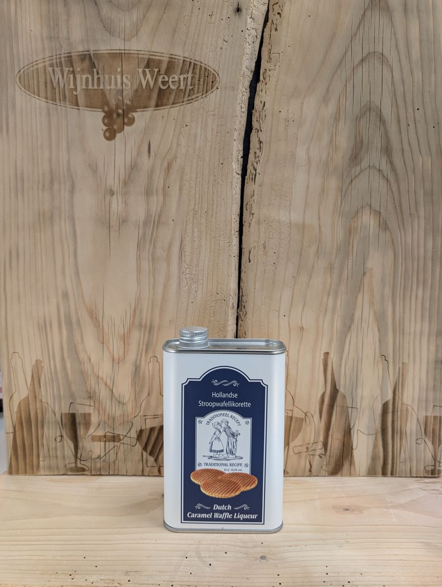 Hollandse Stroopwafel Likorette in Blik
